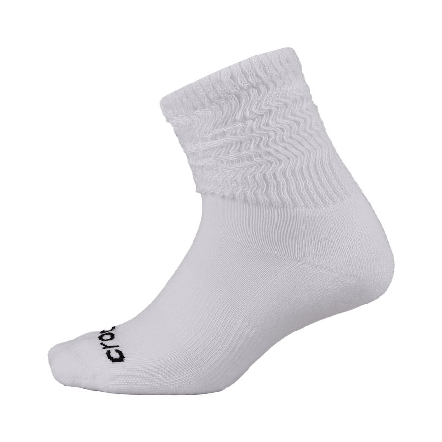 White / Multi Slouch Socks 3PK - Front - Crocs