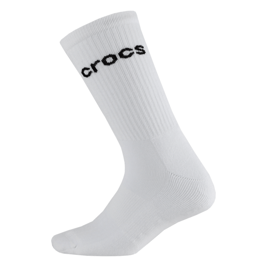 White White Logo Crew Socks 3PK - Vorderansicht - Crocs