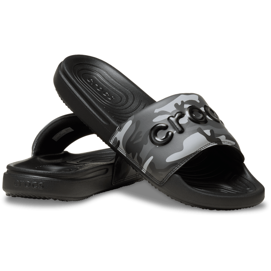 Noir / Gris   Men's Crocs All Day Camouflage Slide - Paire - Crocs