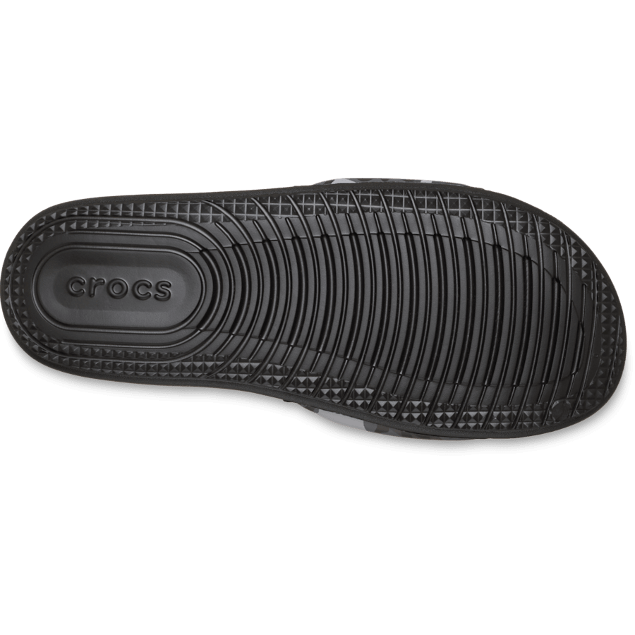 Noir / Gris   Men's Crocs All Day Camouflage Slide - Dessous - Crocs