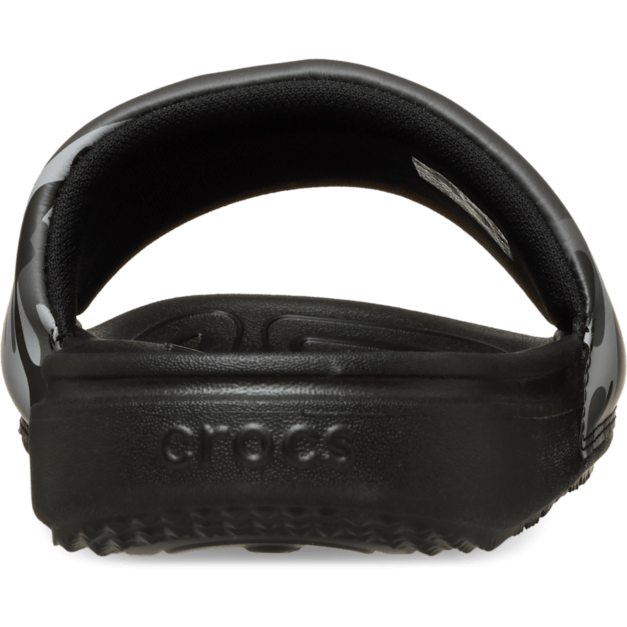 Noir / Gris   Men's Crocs All Day Camouflage Slide - Arrière - Crocs