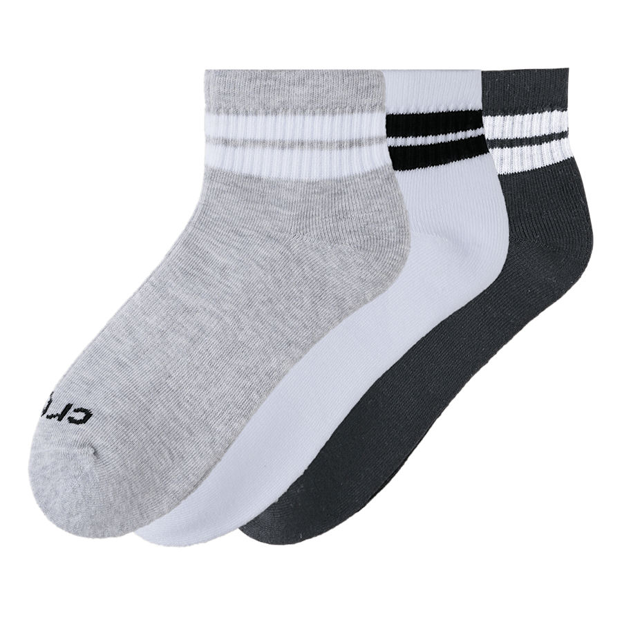 Farbe Retro Stripe Ankle Socks 3PK - Seitenansicht - Crocs