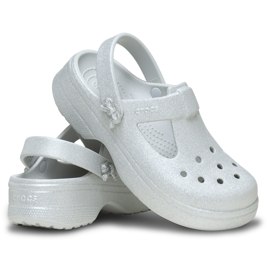 Color Kids' Classic Mary Jane Bow Glitter Clog - Pair - Crocs