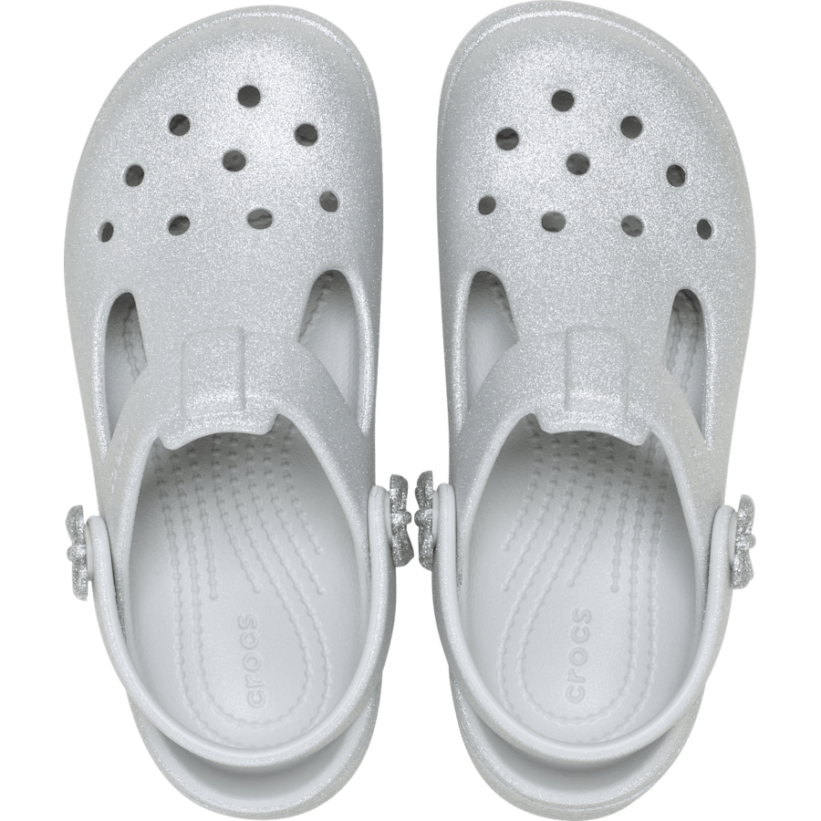 Color Kids' Classic Mary Jane Bow Glitter Clog - Top - Crocs