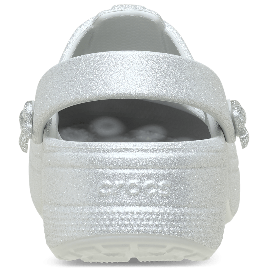 Color Kids' Classic Mary Jane Bow Glitter Clog - Back - Crocs