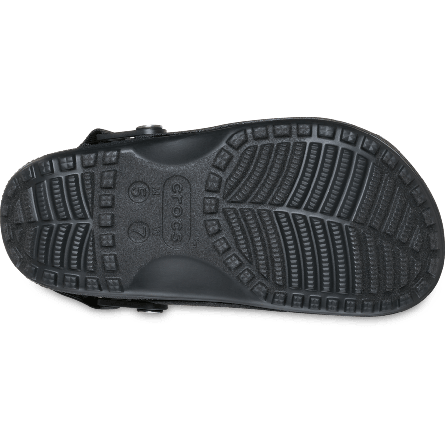 Crocs Classic Crafted Vegan Suede Clog — Black
