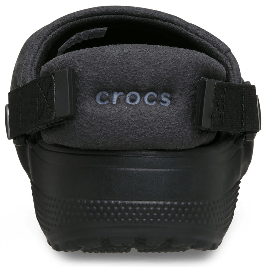 Crocs Classic Crafted Vegan Suede Clog — Black