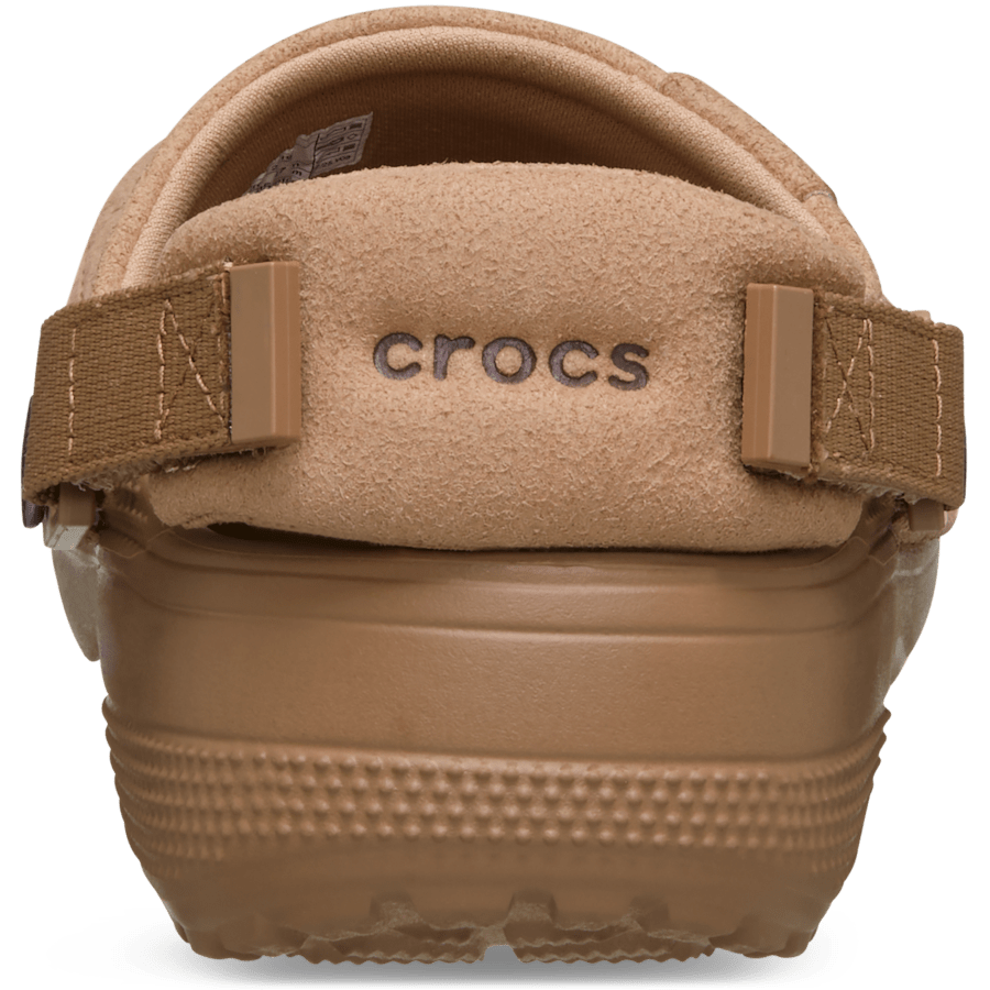 Milk Chocolate Classic Crafted Vegan Suede Clog - En arrière - Crocs