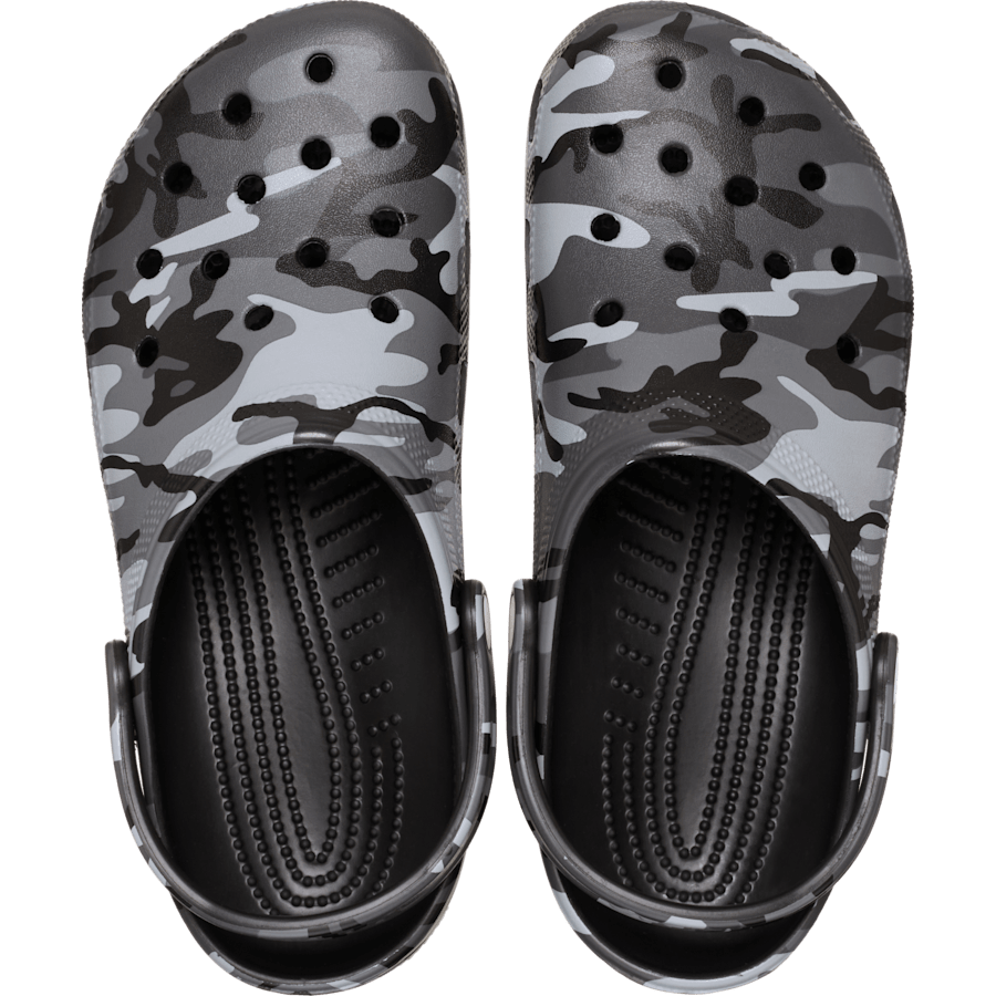 Black/Slate Grey Classic Camouflage Clog - Top - Crocs
