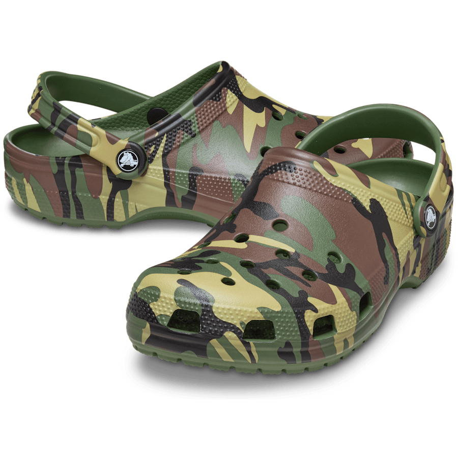 Army Green / Multi Classic Camouflage Clog - Pair - Crocs