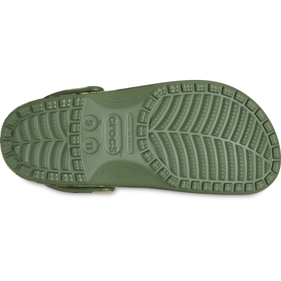 Army Green / Multi Classic Camouflage Clog - Bottom - Crocs