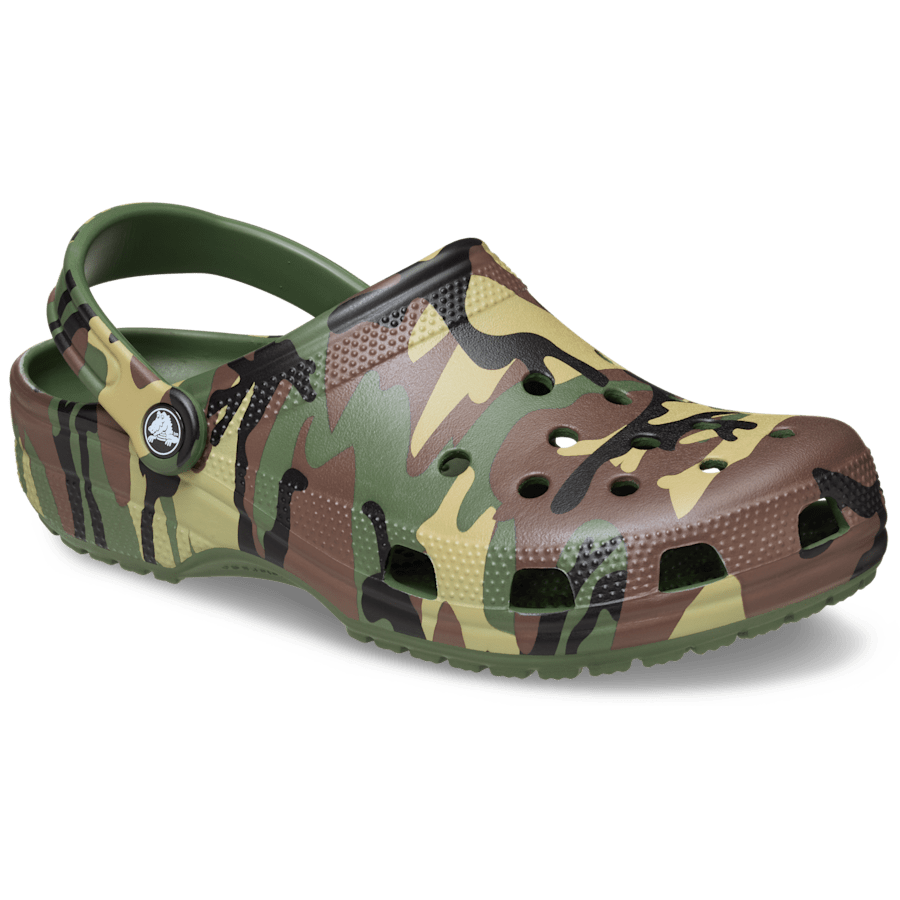 Army Green / Multi Classic Camouflage Clog - Angle - Crocs