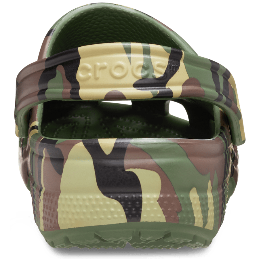 Army Green / Multi Classic Camouflage Clog - Back - Crocs