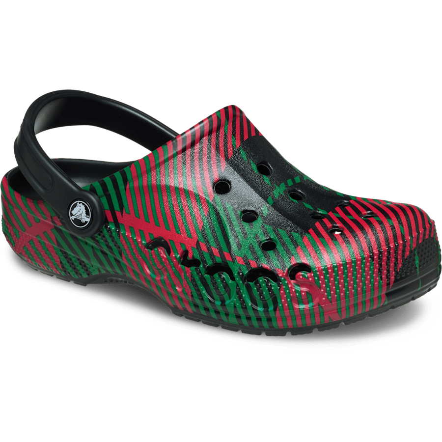 Colour Baya Holiday Graphic Clog - Angle - Crocs