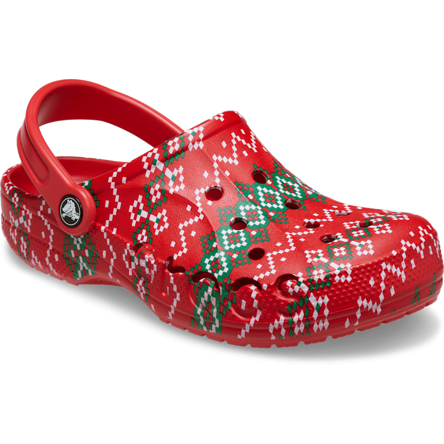 Colour Baya Holiday Graphic Clog - Angle - Crocs