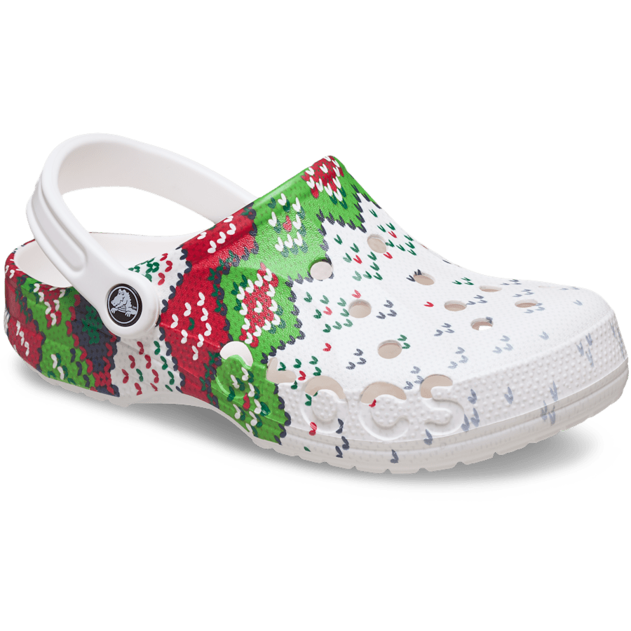 Colour Baya Holiday Graphic Clog - Angle - Crocs