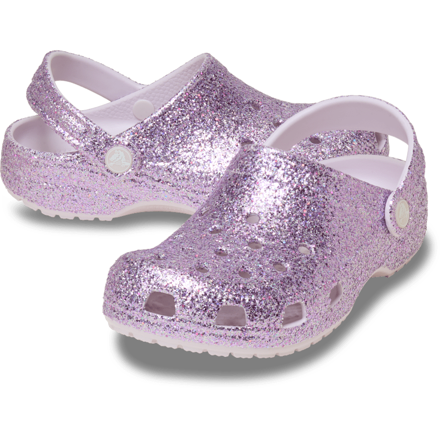 Grape Ice Kids' Classic Chunky Glitter Clog - Paar - Crocs