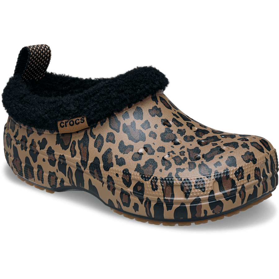 Sepia/Leopard Classic Lined Graphic Shorty - Angle - Crocs