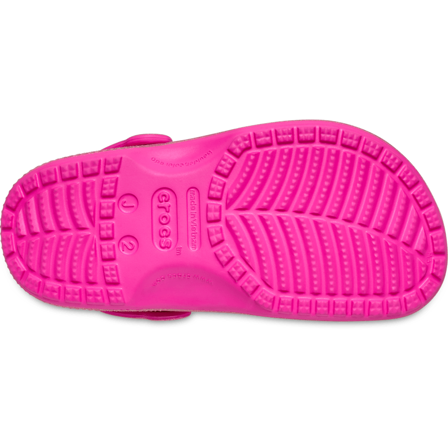 Pink Crush Kids' Classic Encapsulated Glitter Clog - Bottom - Crocs