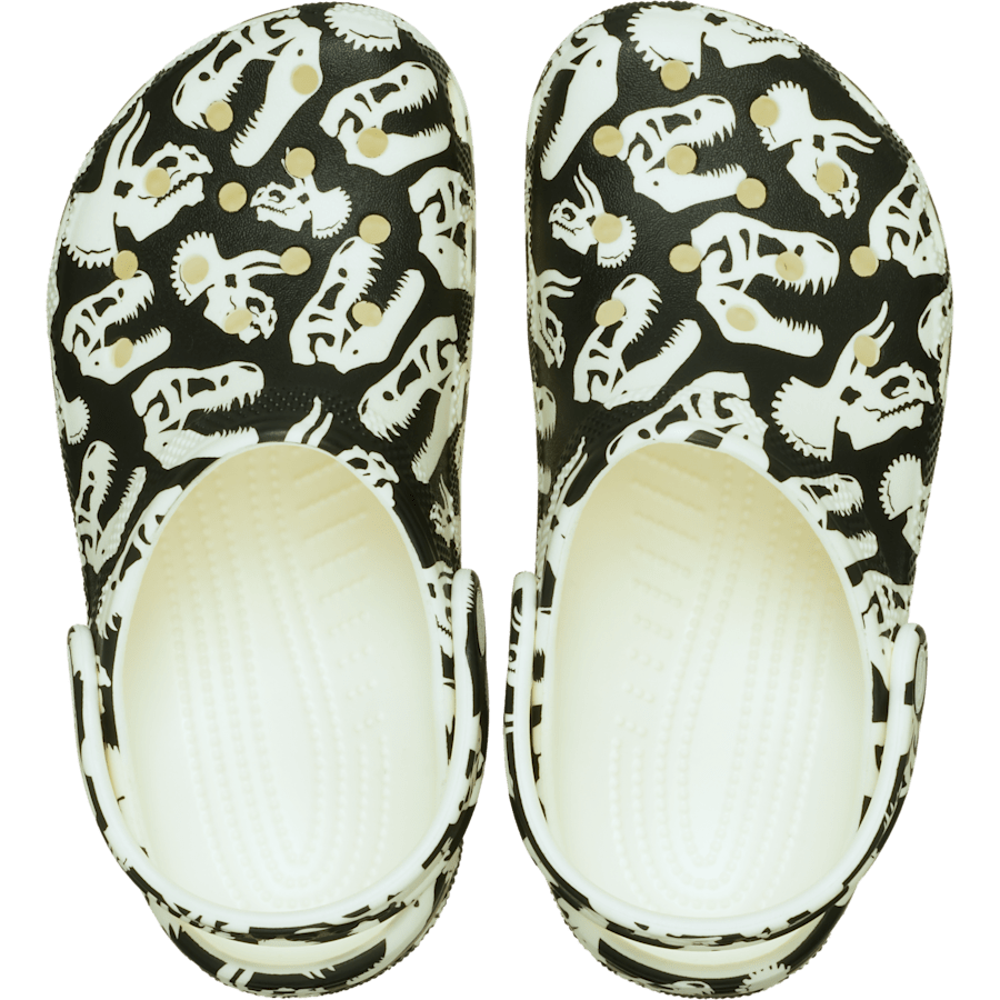 Glow Green Kids' Classic Glow Dino Clog - Top - Crocs