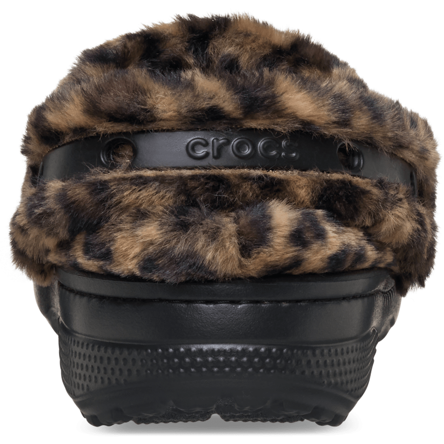 Sepia / Leopard Classic Unfurgettable Animal Clog - Back - Crocs