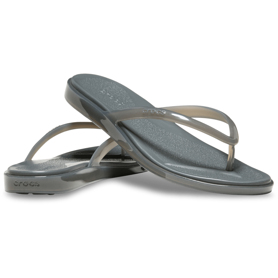 Carbon Jelly Miami Round Jelly Flip - Pair - Crocs