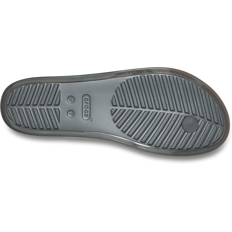 Carbon Jelly Miami Round Jelly Flip - Bottom - Crocs