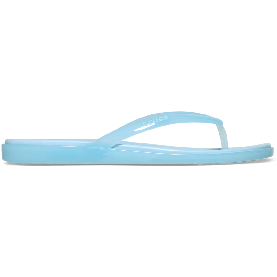 Crocs Miami Round Toe Jelly Flip — Sky Blue Jelly