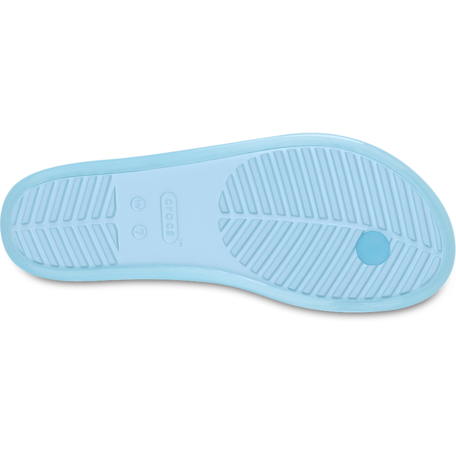 Crocs Miami Round Toe Jelly Flip — Sky Blue Jelly