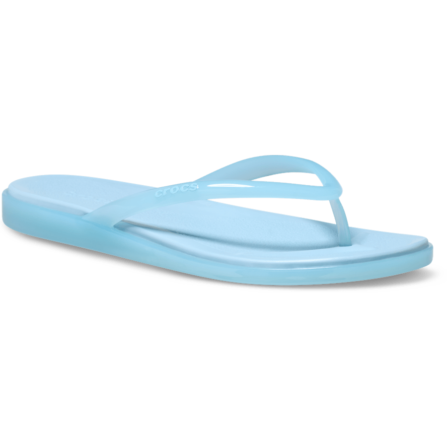 Crocs Miami Round Toe Jelly Flip — Sky Blue Jelly