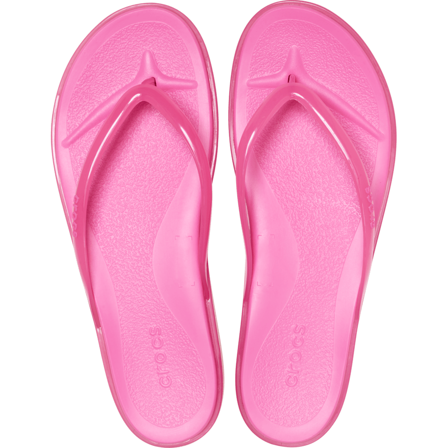 Pink Lemonade Jelly Miami Round Jelly Flip - Top - Crocs