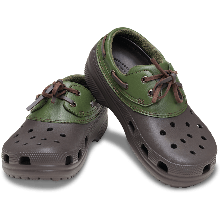 Espresso/Army Green Classic Boat Shoe - Pair - Crocs