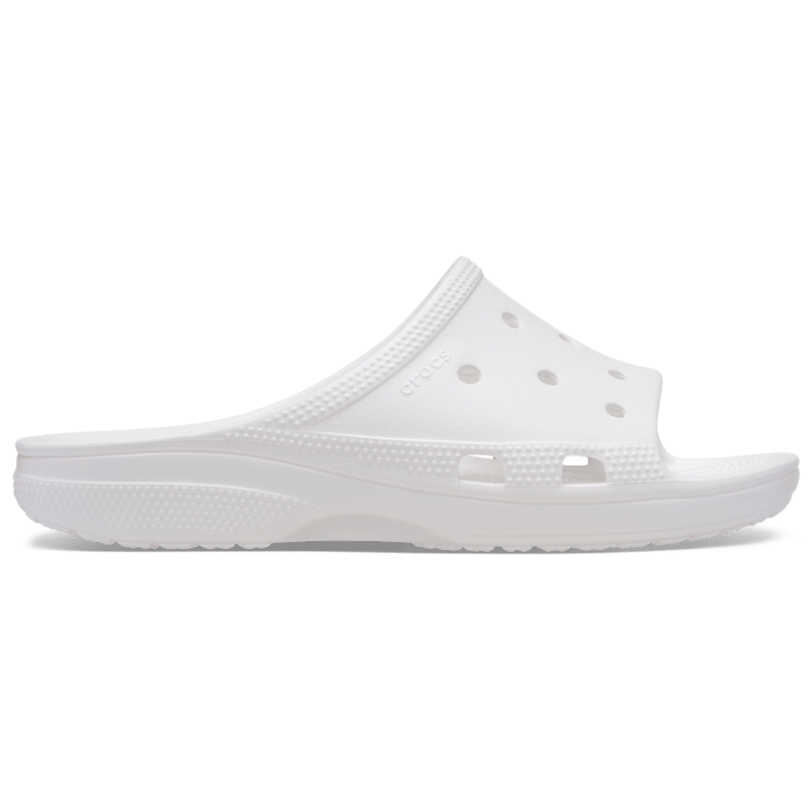 White Men's Classic Icon Slide - Side - Crocs