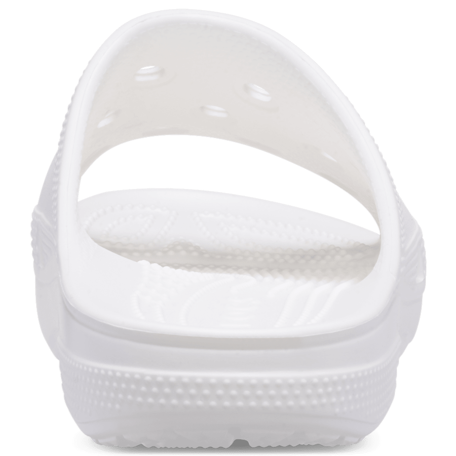 White Men's Classic Icon Slide - Back - Crocs