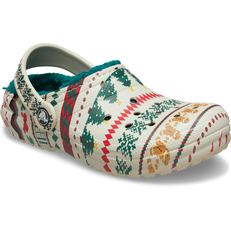 Color Classic Lined Fair Isle Clog - Angle - Crocs