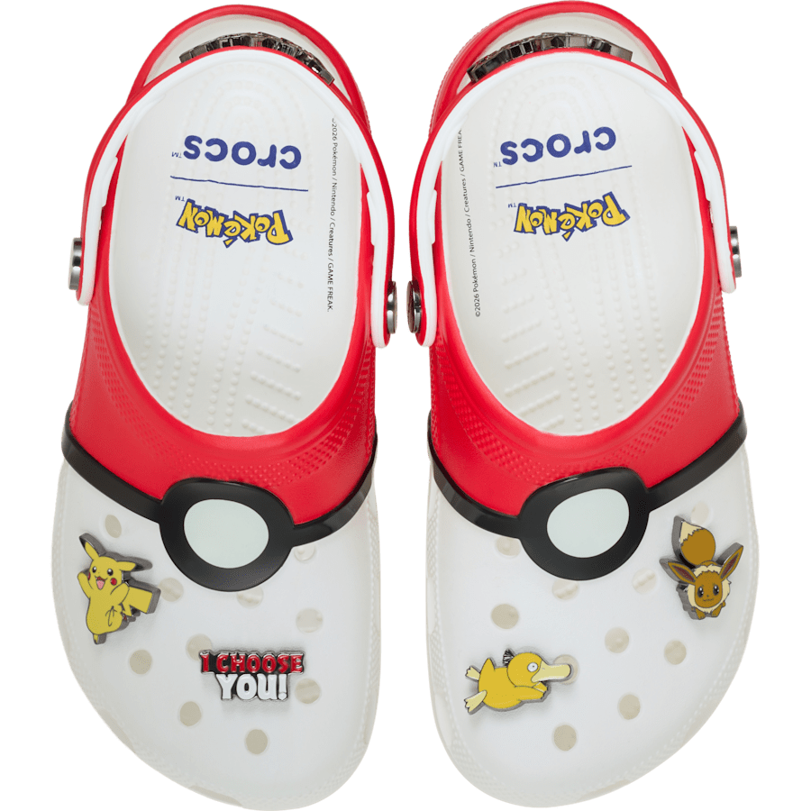 Multi Pokémon Poké Ball Classic Clog - Side - Crocs