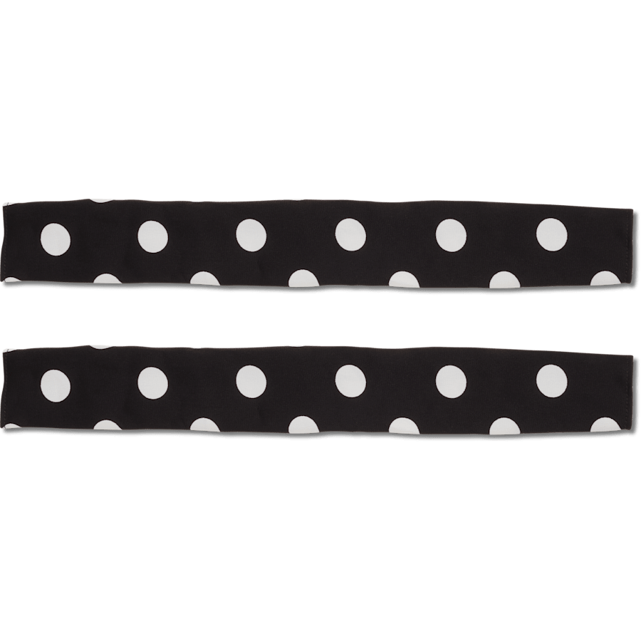 Black / White Patterned Backstrap Cover Scrunchie 2 Pack - charms on shoes - Jibbitz