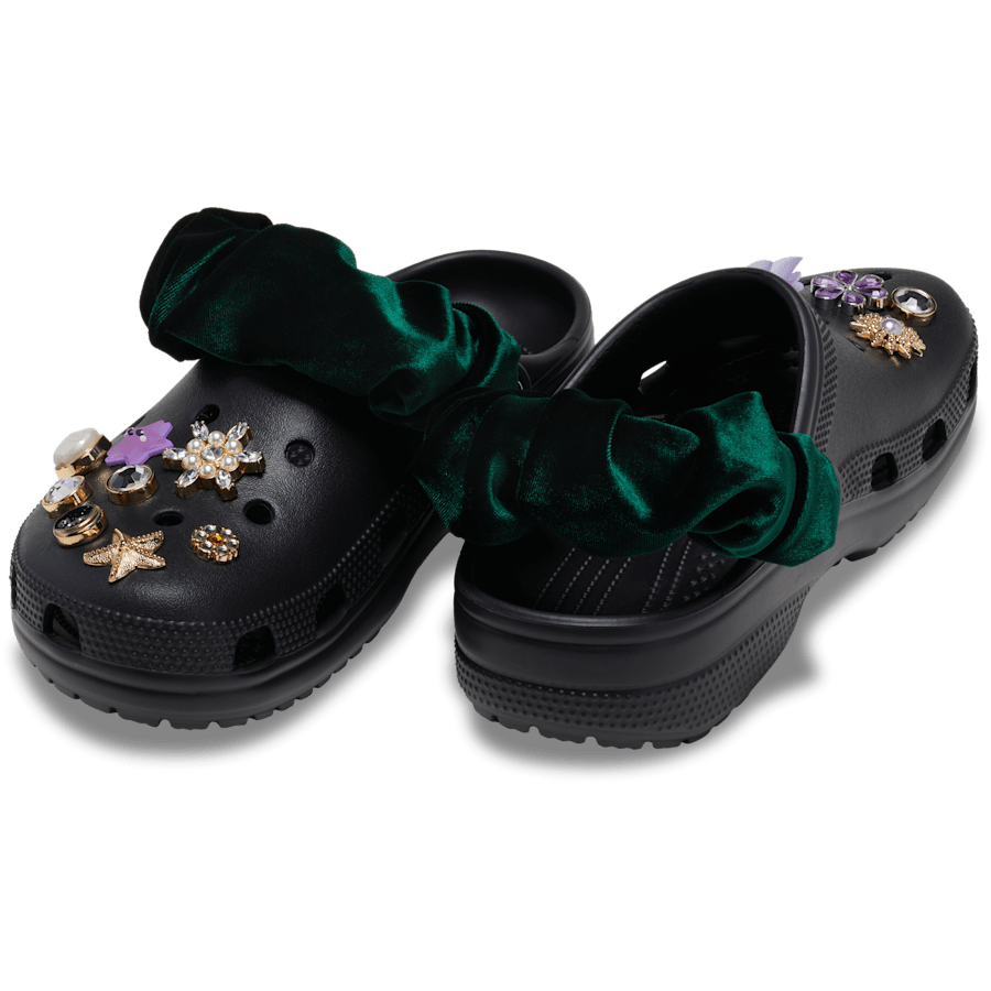 Velvet Back Strap Scrunchie Red - charm-on-shoes - Jibbitz Charms