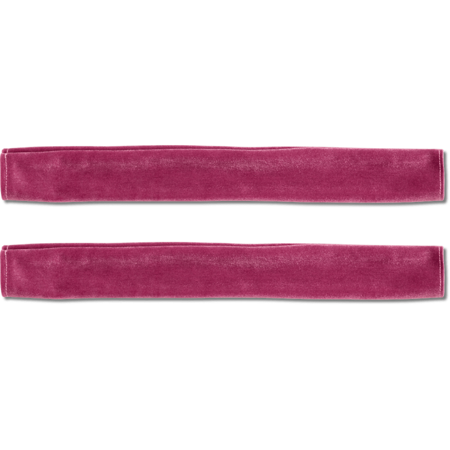Velvet Back Strap Scrunchie Red - angle personnalisé - Jibbitz Charms