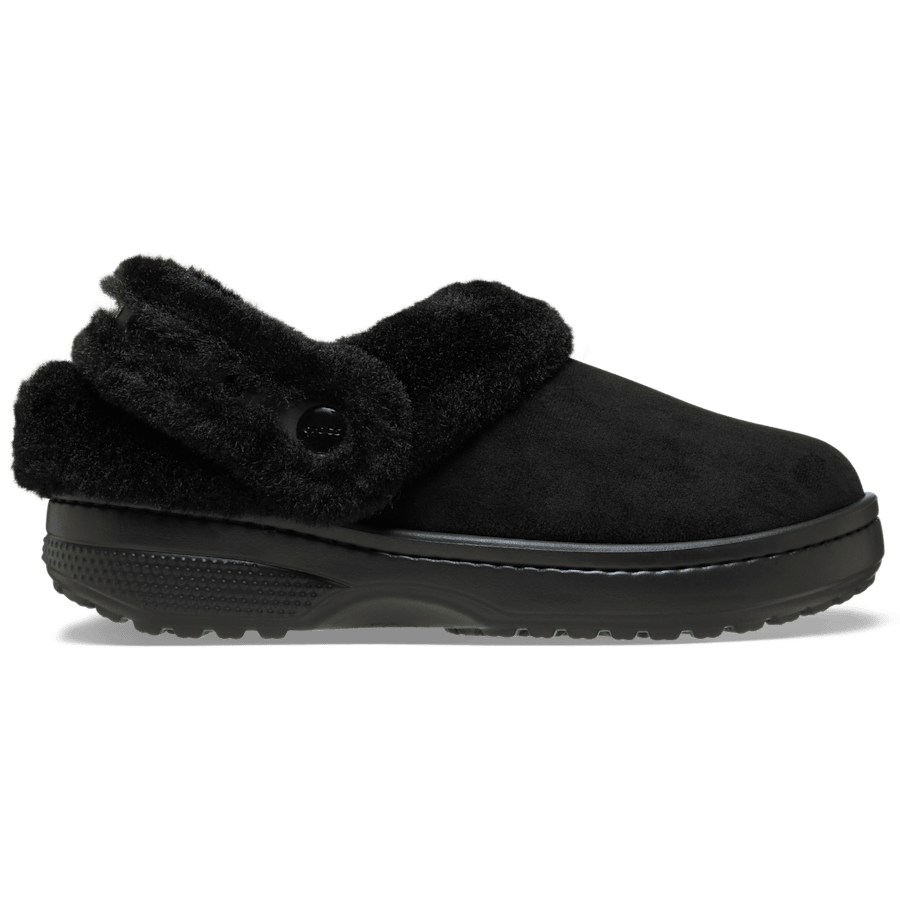 Crocs Classic Unfurgettable Vegan Suede Clog — Black