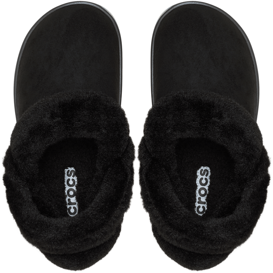 Crocs Classic Unfurgettable Vegan Suede Clog — Black