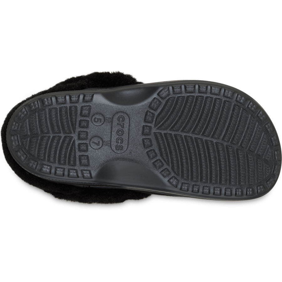 Crocs Classic Unfurgettable Vegan Suede Clog — Black