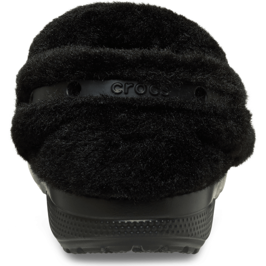 Crocs Classic Unfurgettable Vegan Suede Clog — Black