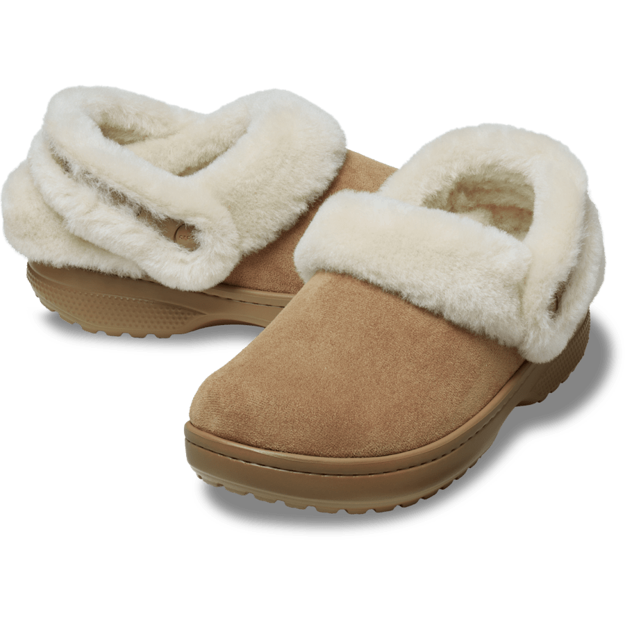 Crocs Classic Unfurgettable Vegan Suede Clog — Sepia
