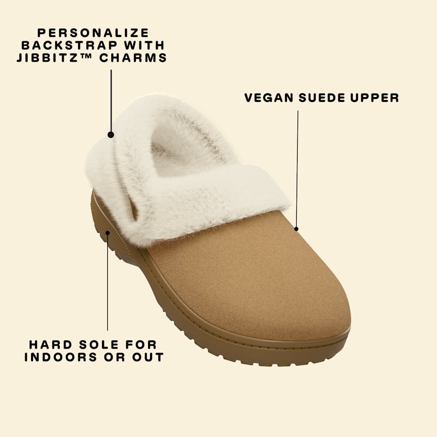 Crocs Classic Unfurgettable Vegan Suede Clog — Sepia