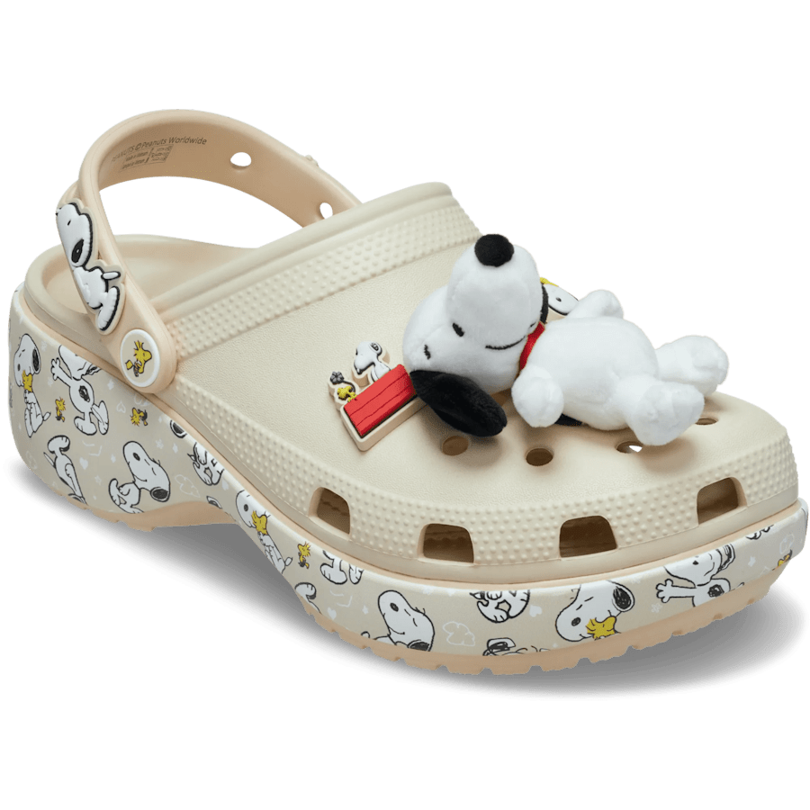 Multi Peanuts Classic Platform Clog - Angle - Crocs