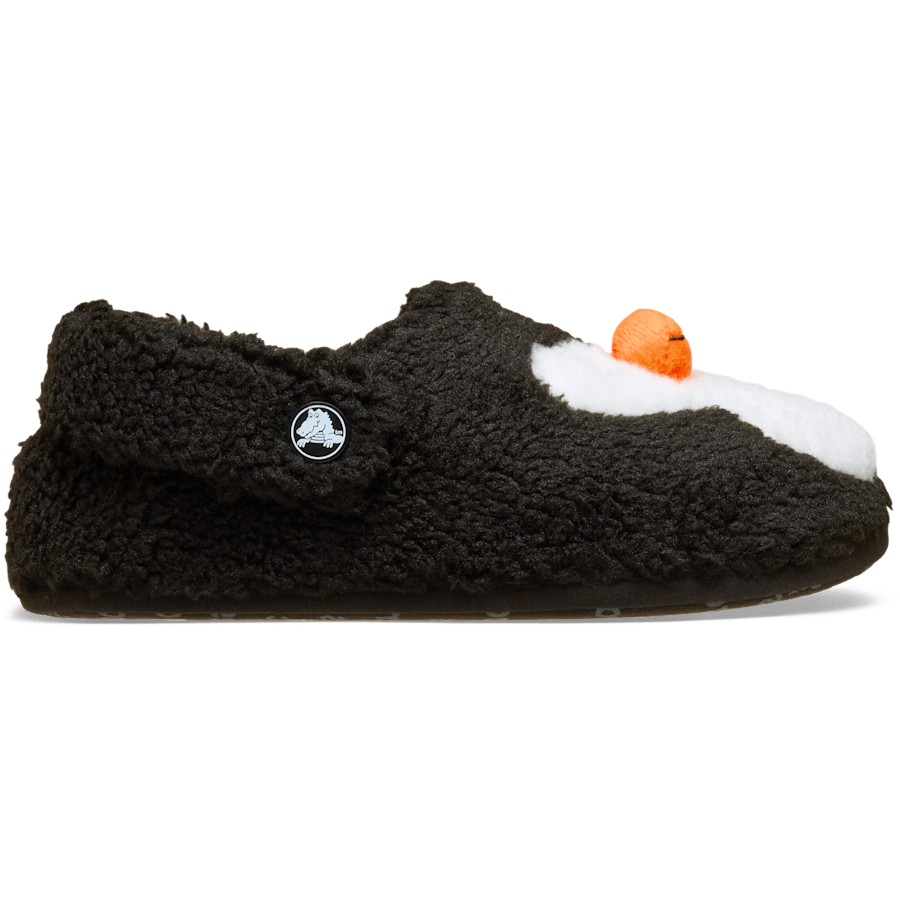 Black Kids’ Classic Cozzzy Penguin Slipper - Side - Crocs