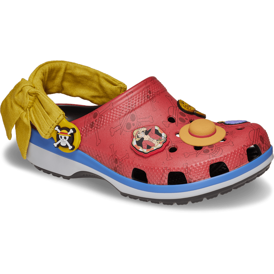 Multi Kids ONE PIECE Luffy Classic Clog - Angle - Crocs