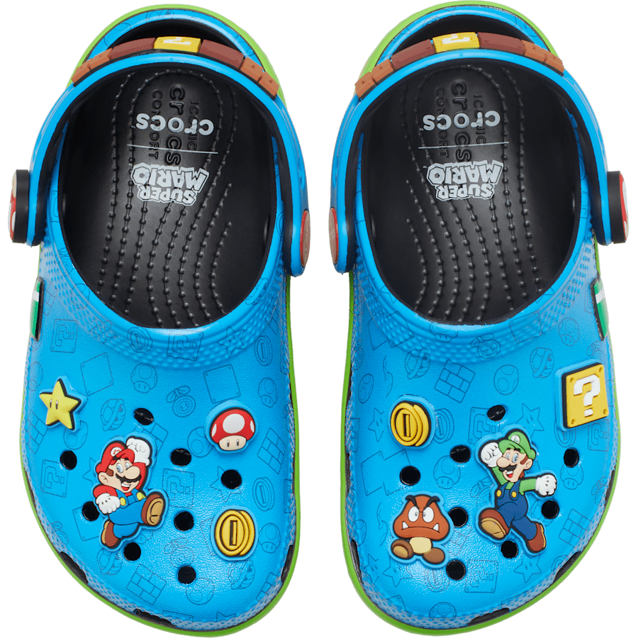 Multi Toddler Super Mario™ Core Classic Clog - Side - Crocs