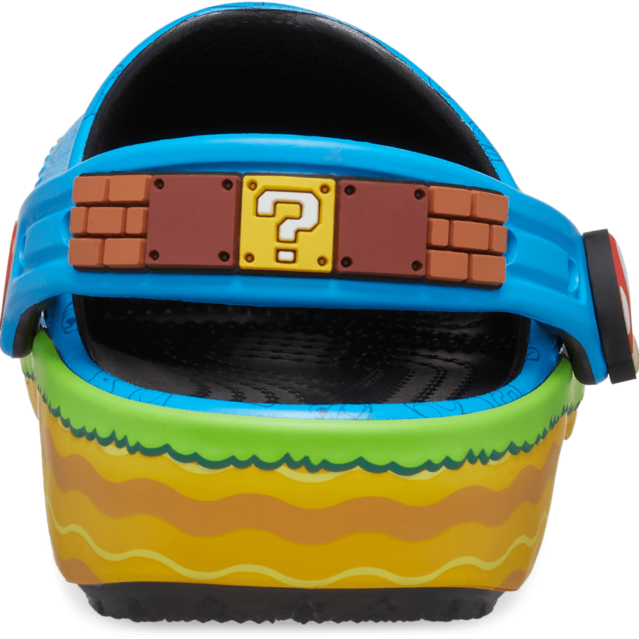 Multi Toddler Super Mario™ Core Classic Clog - Back - Crocs